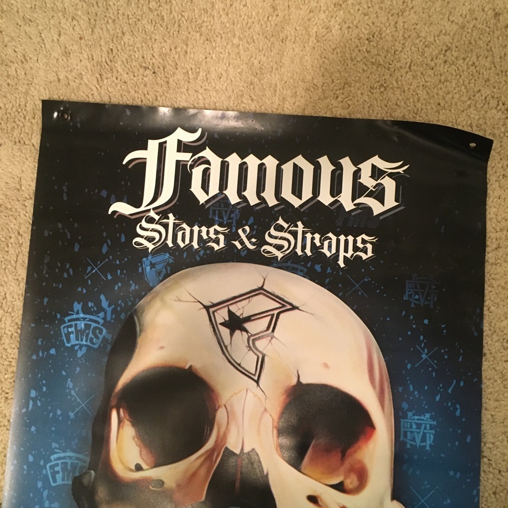 Famous Stars and Stripes Double Sided Canvas Banner - Picture 2 of 3